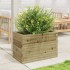 Jardinera de madera de pino impregnada 70x40x45,5