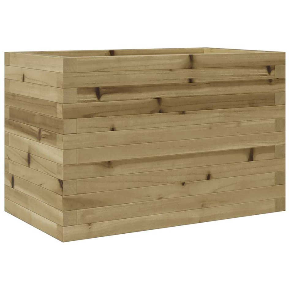 Jardinera de madera de pino impregnada 70x40x45,5