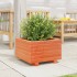 Jardinera madera maciza de pino marrón cera 40x40x26,5