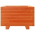 Jardinera madera maciza de pino marrón cera 40x40x26,5