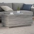 Mesa de centro con luces LED gris Sonoma 90x50x40