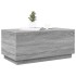 Mesa de centro con luces LED gris Sonoma 90x50x40