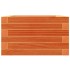 Jardinera de madera maciza de pino marrón cera 40x40x23