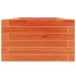 Jardinera de madera maciza de pino marrón cera 40x40x23