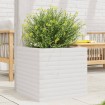 Jardinera madera maciza de pino blanco 50x50x45,5 cm