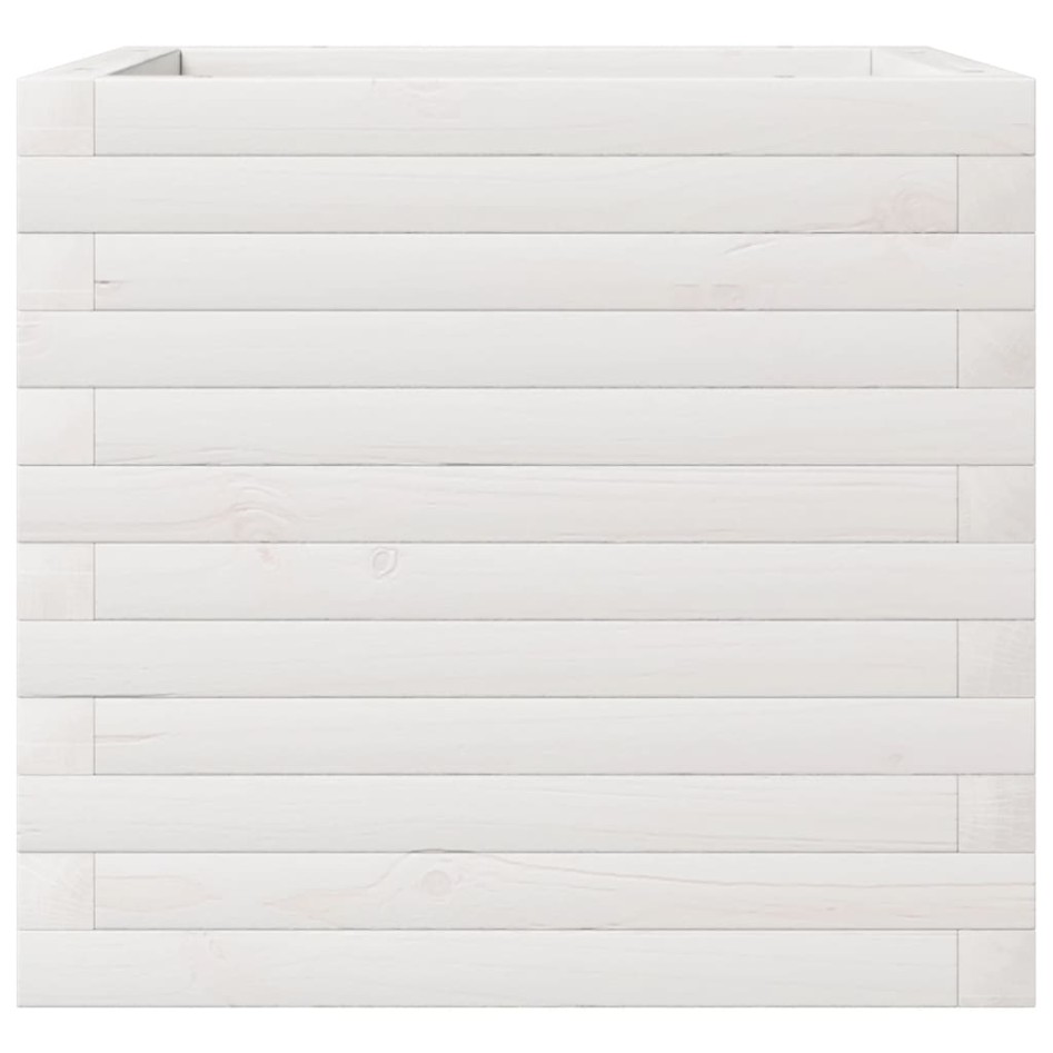 Jardinera madera maciza de pino blanco 50x50x45,5