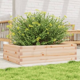 Jardinera de madera maciza de pino 90x60x23
