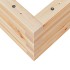 Jardinera de madera maciza de pino 90x60x23