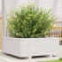 Jardinera de madera maciza de pino blanco 60x60x26,5