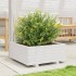 Jardinera de madera maciza de pino blanco 60x60x26,5