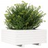 Jardinera de madera maciza de pino blanco 60x60x26,5