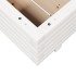 Jardinera de madera maciza de pino blanco 60x60x26,5
