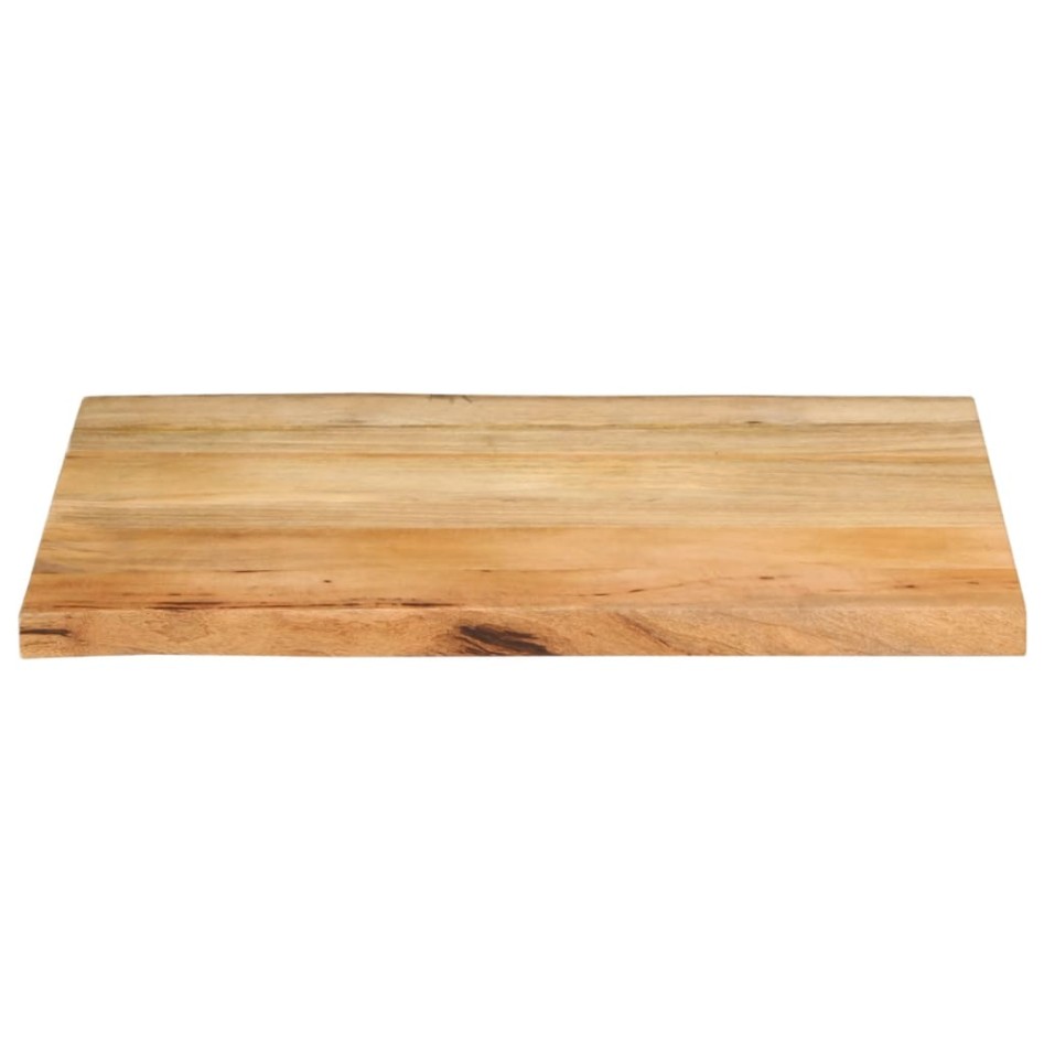 Tablero de mesa borde natural madera maciza mango 80x60x2,5