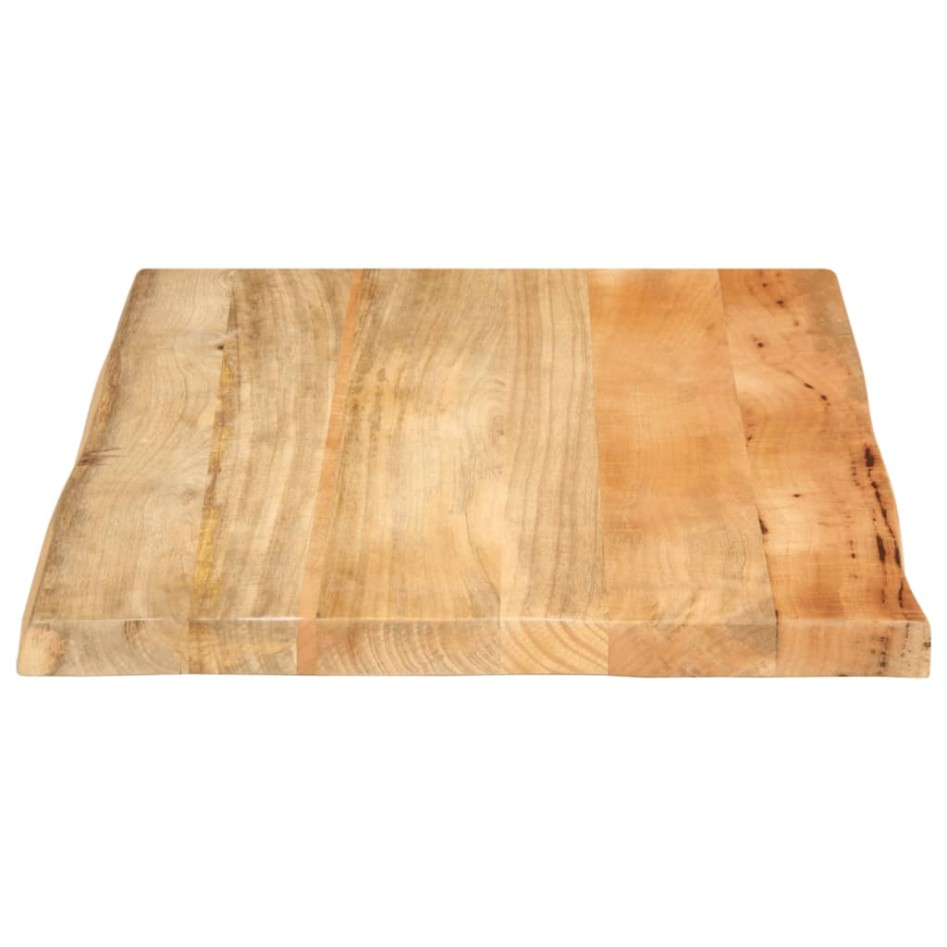 Tablero de mesa borde natural madera maciza mango 80x60x2,5