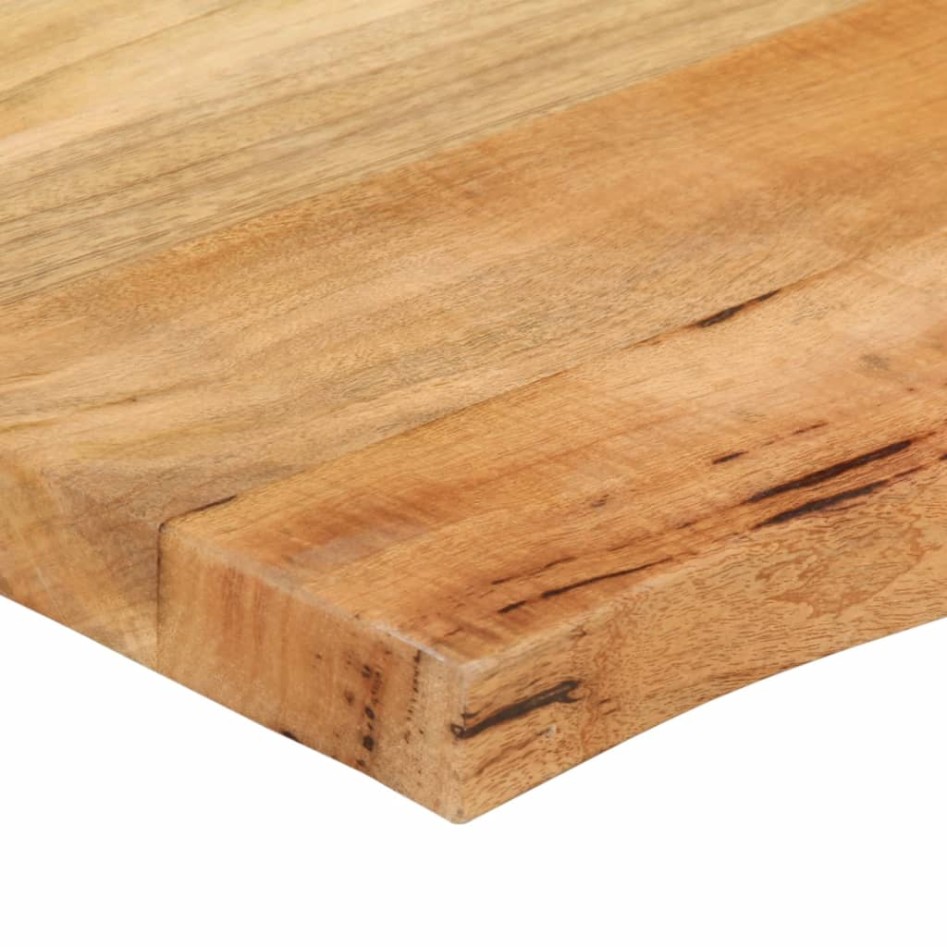 Tablero de mesa borde natural madera maciza mango 80x60x2,5