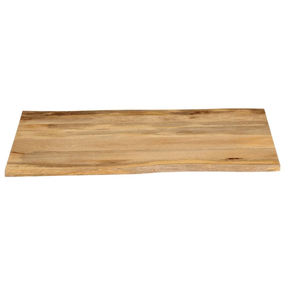 Tablero de mesa borde natural madera maciza mango 90x80x2,5