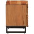 Mesita de noche de madera maciza de acacia 40x34x46