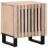 Mesitas de noche 2 uds madera de mango blanqueado 40x34x46