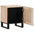 Mesitas de noche 2 uds madera de mango blanqueado 40x34x46