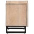 Mesitas de noche 2 uds madera de mango blanqueado 40x34x46