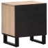 Mesitas de noche 2 uds madera de mango blanqueado 40x34x46