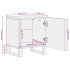 Mesitas de noche 2 uds madera de mango blanqueado 40x34x46