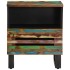 Mesitas de noche 2 uds de madera maciza reciclada 40x34x46