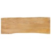 Tablero de mesa borde natural madera maciza mango 110x40x2,5 cm