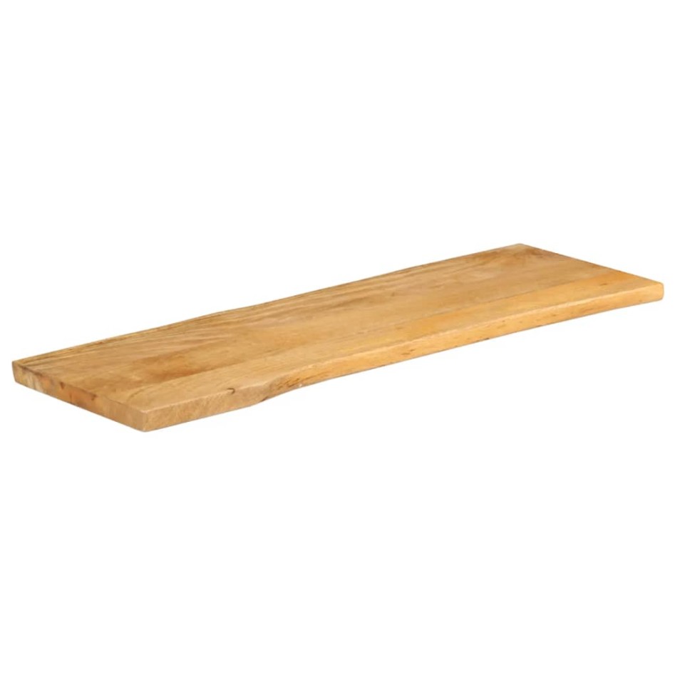 Tablero de mesa borde natural madera maciza mango 110x40x2,5