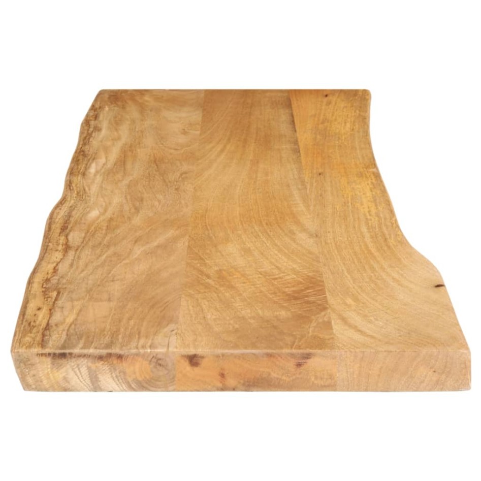 Tablero de mesa borde natural madera maciza mango 110x40x2,5