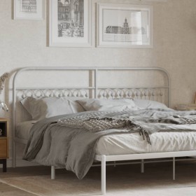 Cabecero de metal blanco 180