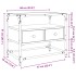 Mueble TV cristal y madera ingeniería gris Sonoma 60x35x51