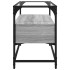Mueble TV cristal y madera ingeniería gris Sonoma 80x35x51