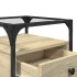 Mesita de noche madera de ingeniería roble Sonoma 40x40x55