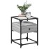 Mesita de noche 2 uds madera ingeniería gris Sonoma 40x40x55