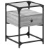 Mesita de noche 2 uds madera ingeniería gris Sonoma 40x40x55