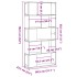 Librería de 5 estantes madera ingeniería roble
