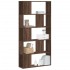 Librería de 5 niveles madera marrón roble 80,5x23,5x162,5