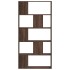 Librería de 5 niveles madera marrón roble 80,5x23,5x162,5
