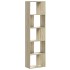 Librería de 5 niveles madera roble Sonoma 45x23,5x162,5