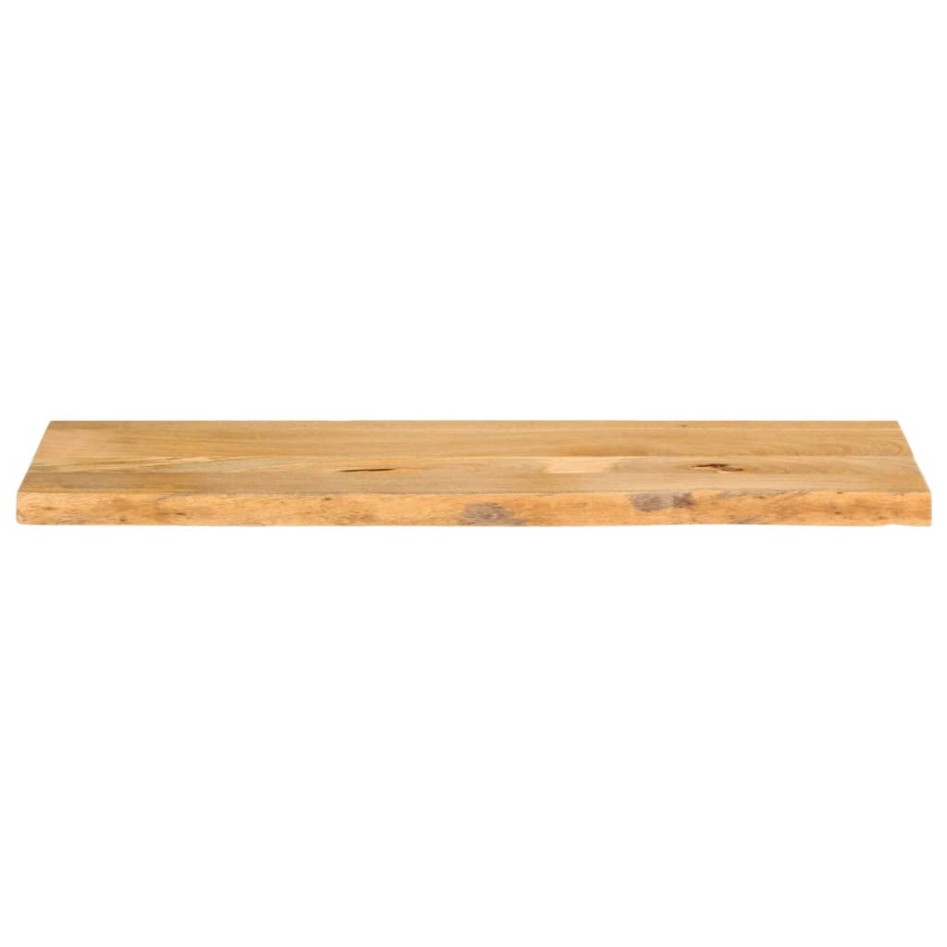 Tablero de mesa borde natural madera maciza mango 120x40x2,5