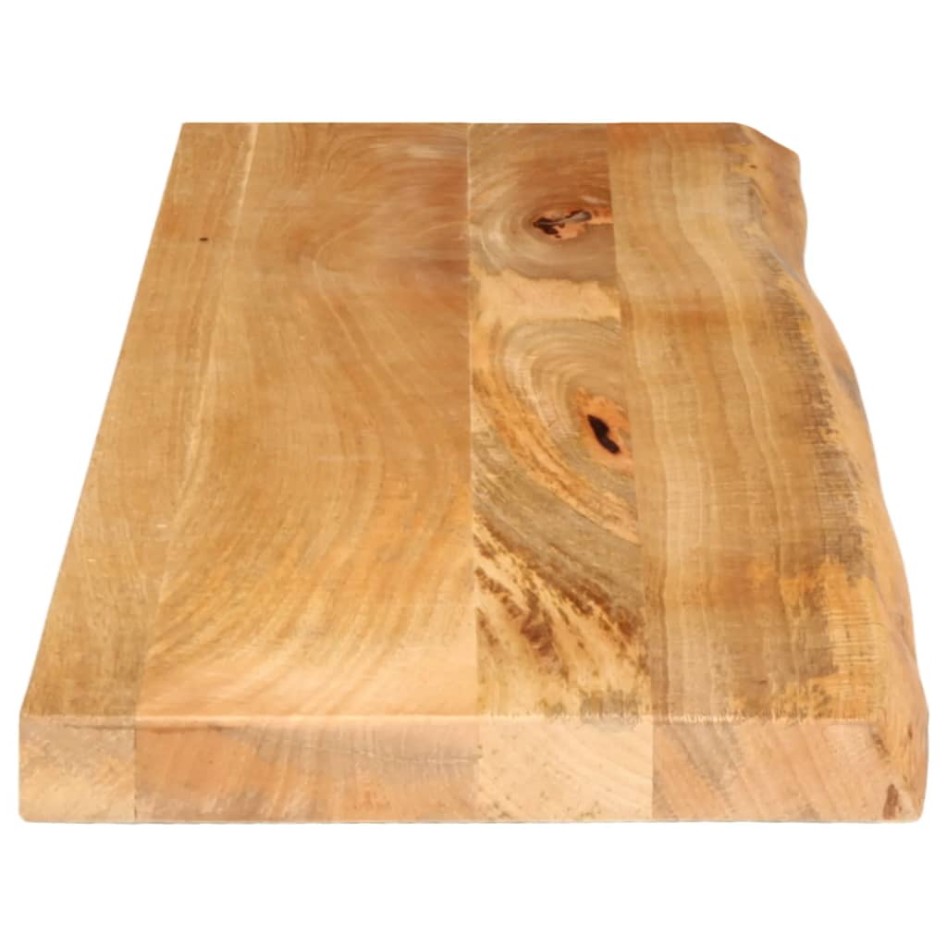 Tablero de mesa borde natural madera maciza mango 100x40x2,5