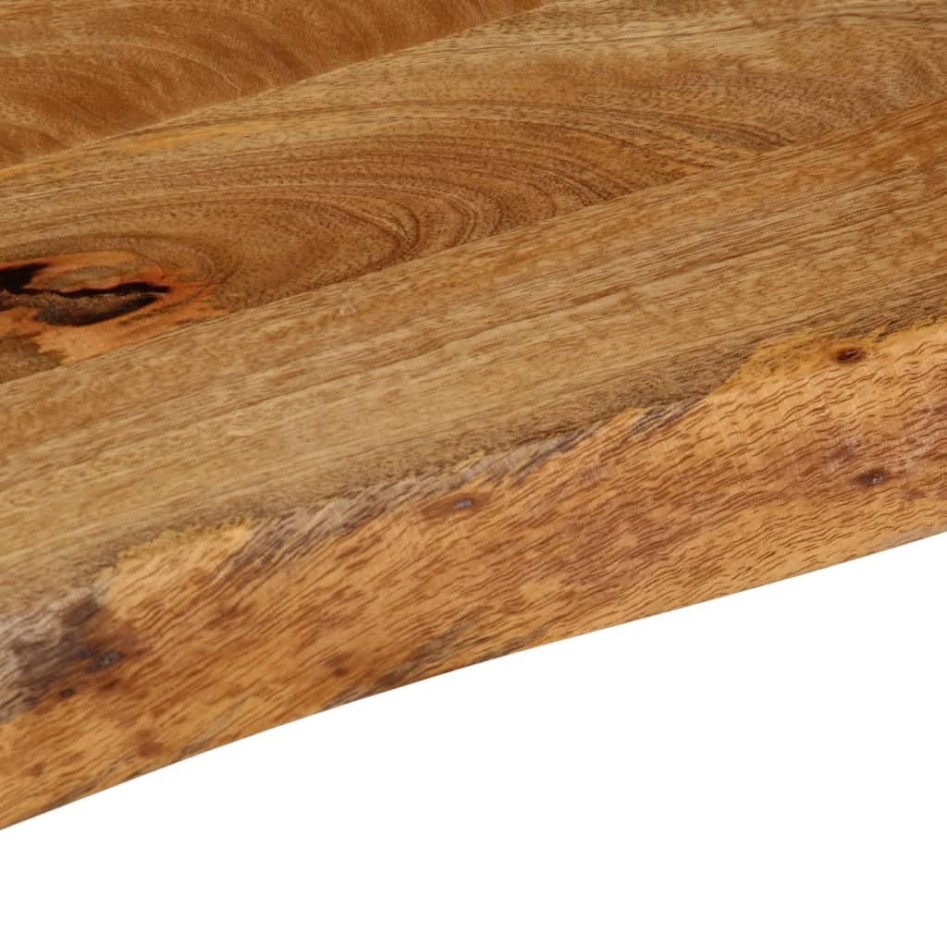 Tablero de mesa borde natural madera maciza mango 100x40x2,5