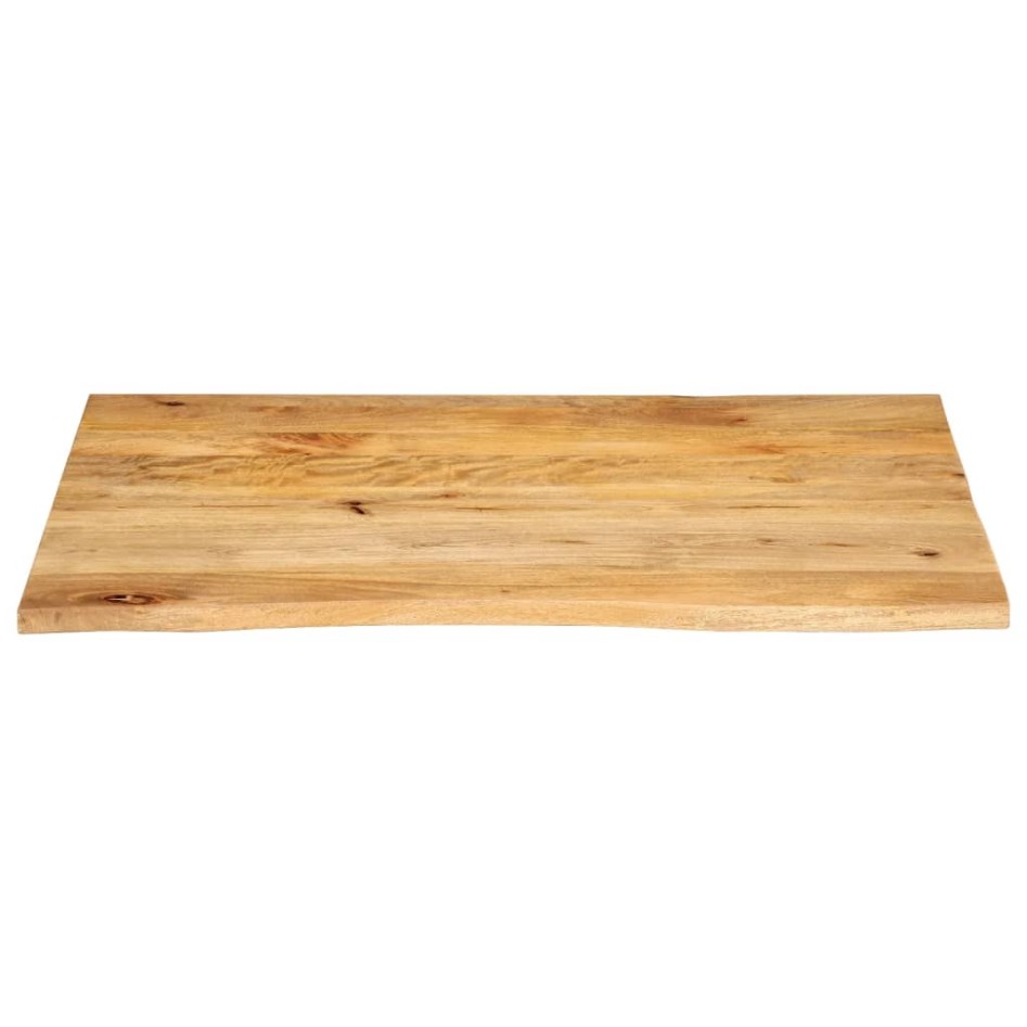 Tablero de mesa borde natural madera maciza mango 90x80x2,5