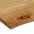 Tablero de mesa borde natural madera maciza mango 90x80x2,5