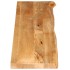 Tablero de mesa borde natural madera maciza mango 140x20x3,8