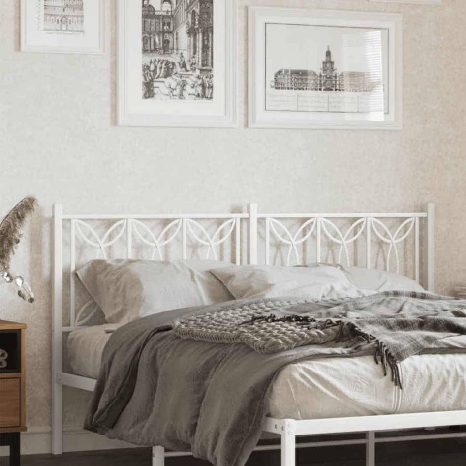 Cabecero de metal blanco 150