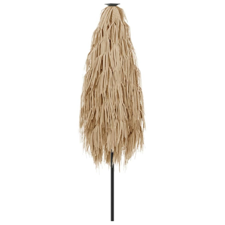 Sombrilla de jardín con poste de acero marrón 268x268x226