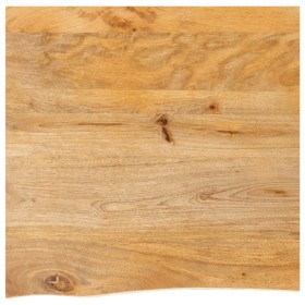 Tablero de mesa borde natural madera maciza mango 60x60x2,5