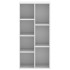 Estantería de madera de ingeniería blanca 50x25x105